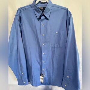 Ralph Lauren men’s shirt. NWT. Blue cotton. Size L
